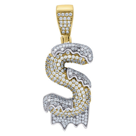 925 Sterling Silver Initial Letter "S" Pendant