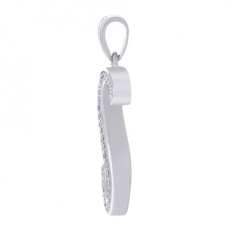 925 Sterling Silver Initial Letter "S" Pendant