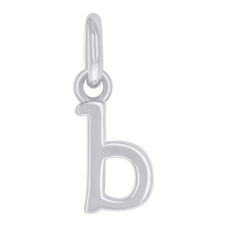 925 Sterling Silver Initial Pendant "B"