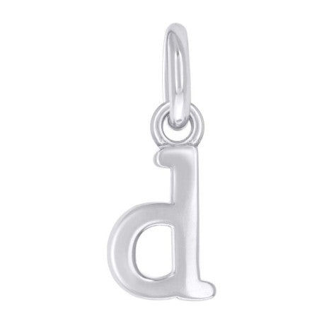 925 Sterling Silver Initial Pendant "D"