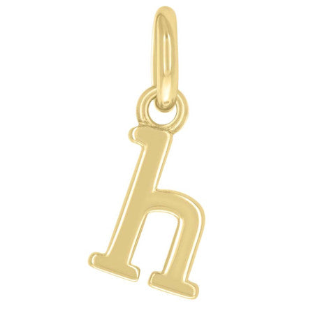 925 Sterling Silver Initial Pendant "H"
