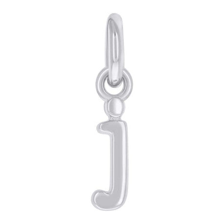925 Sterling Silver Initial Pendant "J"