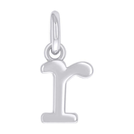 925 Sterling Silver Initial Pendant "R"