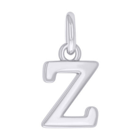 925 Sterling Silver Initial Pendant "Z"