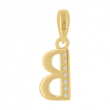 925 Sterling Silver Initial"B" Pendant