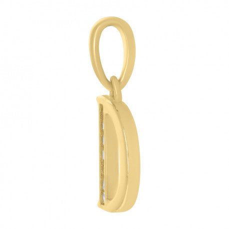 925 Sterling Silver Initial"D" Pendant