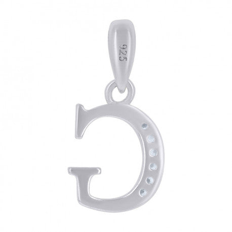 925 Sterling Silver Initial"G" Pendant
