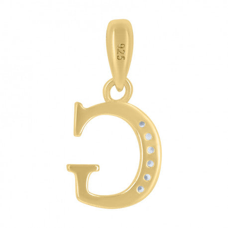 925 Sterling Silver Initial"G" Pendant