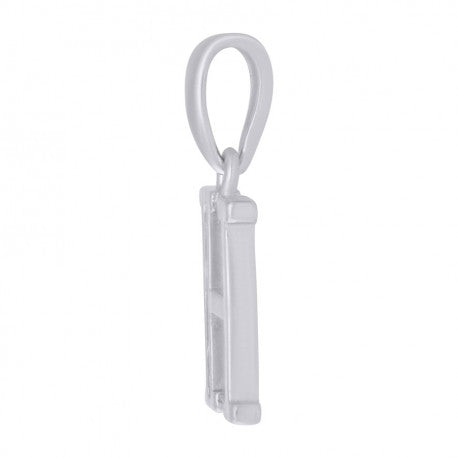 925 Sterling Silver Initial"H" Pendant