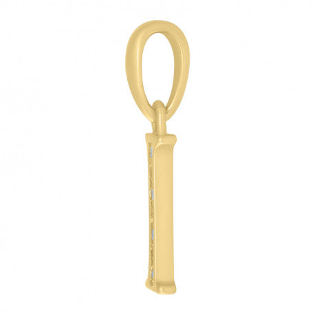 925 Sterling Silver Initial"I" Pendant