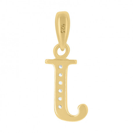 925 Sterling Silver Initial"J" Pendant