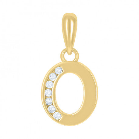 925 Sterling Silver Initial"O" Pendant