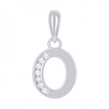 925 Sterling Silver Initial"O" Pendant