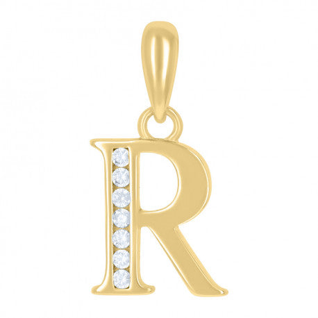 925 Sterling Silver Initial"R" Pendant