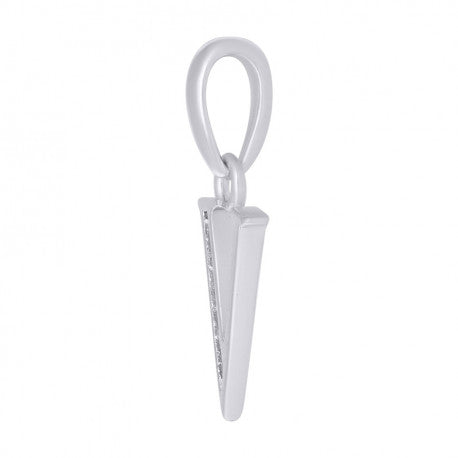 925 Sterling Silver Initial"V" Pendant