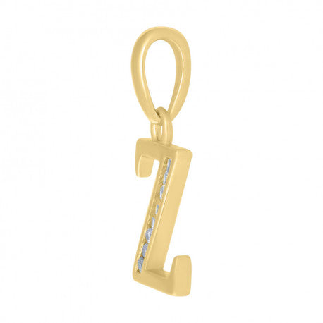 925 Sterling Silver Initial"Z" Pendant