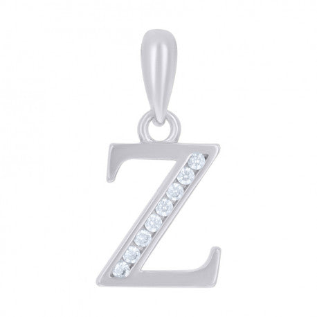 925 Sterling Silver Initial"Z" Pendant