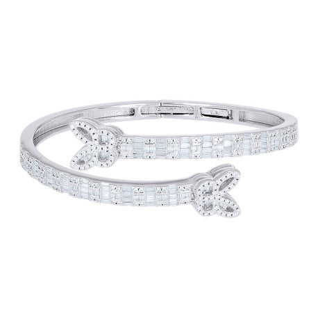 925 Sterling Silver Moissanite Bangle