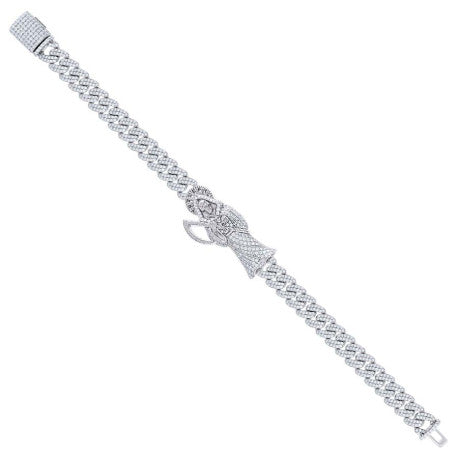 925 Sterling Silver Moissanite Bracelet 8.5