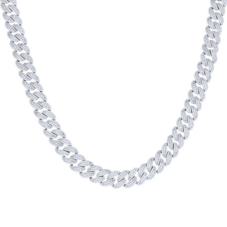 925 Sterling Silver  Moissanite Chain 10mm-8"-22"