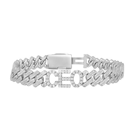 925 Sterling Silver Moissanite Chain 10mm