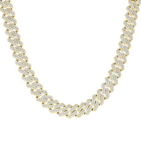 925 Sterling Silver Moissanite Chain 12mm-8"-24"