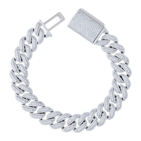 925 Sterling Silver Moissanite Chain 14mm-8.5"-22"