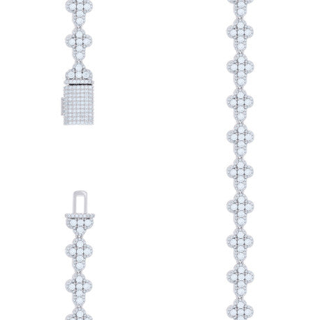 925 Sterling Silver Moissanite Chain 14mm