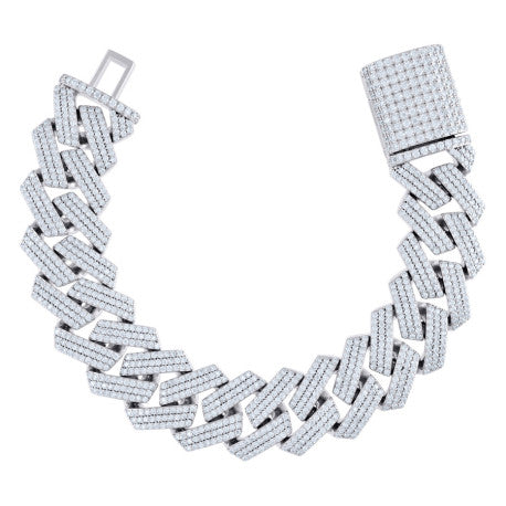 925 Sterling Silver Moissanite Chain 22mm-9"-24"
