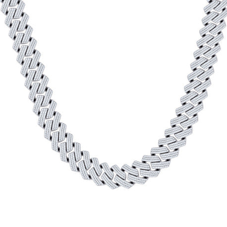 925 Sterling Silver Moissanite Chain 22mm-9"-24"