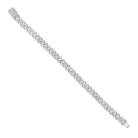 925 Sterling Silver Moissanite Chain 8mm