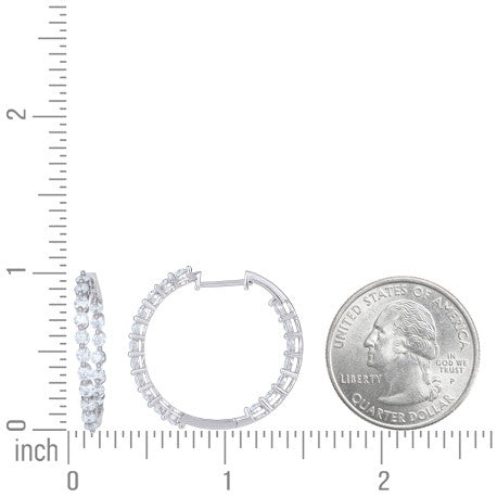 925 Sterling Silver Moissanite Earring