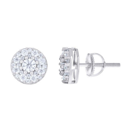 925 Sterling Silver Moissanite Earring