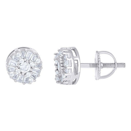 925 Sterling Silver Moissanite Earring