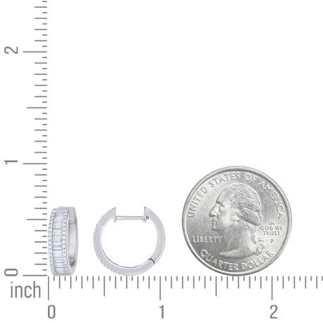 925 Sterling Silver Moissanite Earring