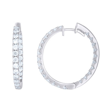 925 Sterling Silver Moissanite Earring