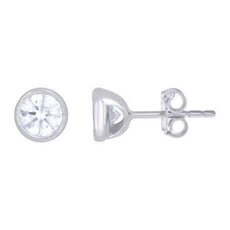 925 Sterling Silver Moissanite Earring