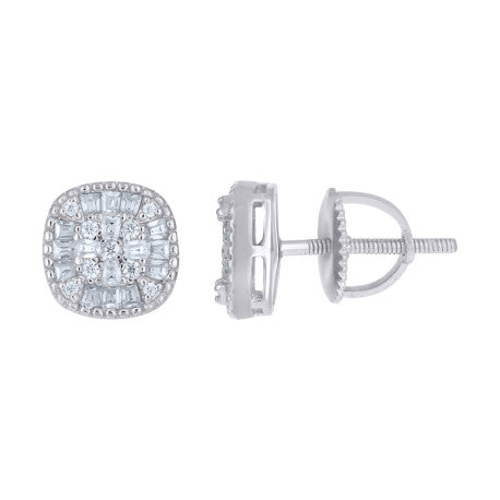 925 Sterling Silver Moissanite Earring