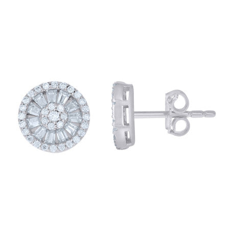 925 Sterling Silver Moissanite Earring