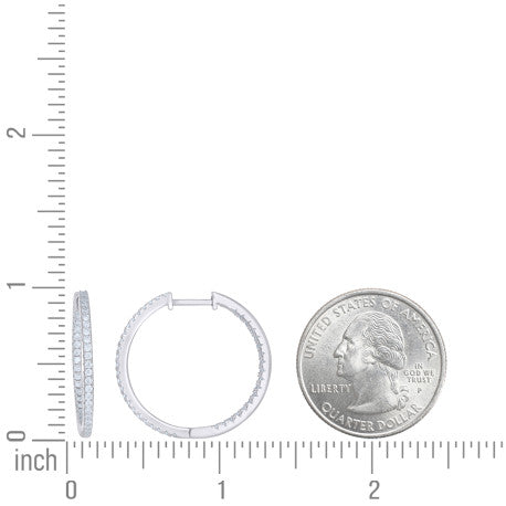 925 Sterling Silver Moissanite Earring