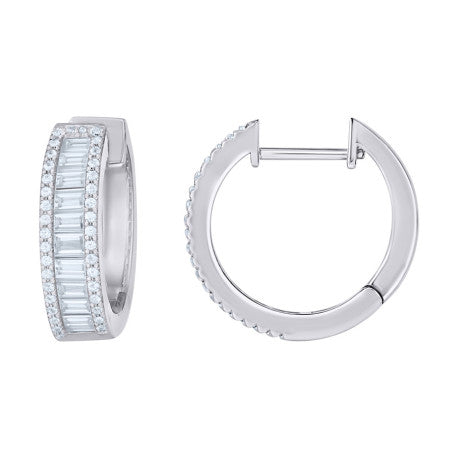 925 Sterling Silver Moissanite Earring