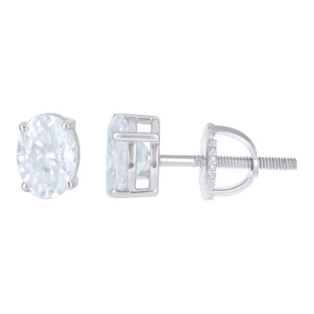 925 Sterling Silver Moissanite Earrings