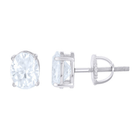 925 Sterling Silver Moissanite Earrings