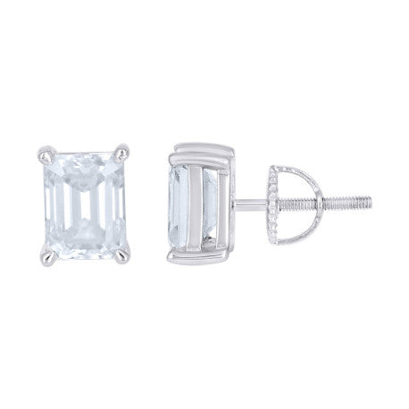 925 Sterling Silver Moissanite Earrings