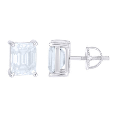 925 Sterling Silver Moissanite Earrings