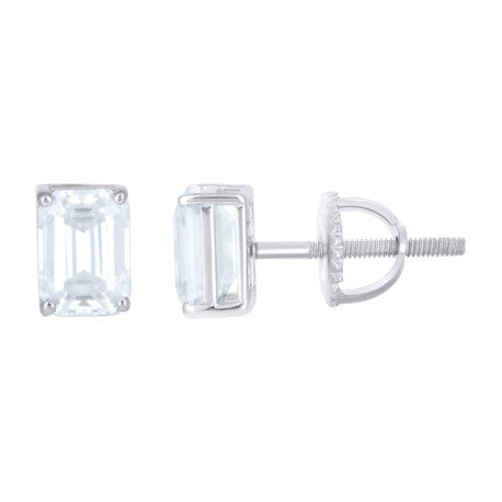 925 Sterling Silver Moissanite Earrings