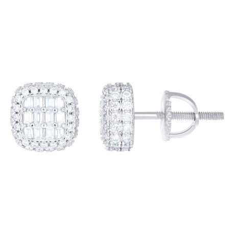 925 Sterling Silver Moissanite Earrings
