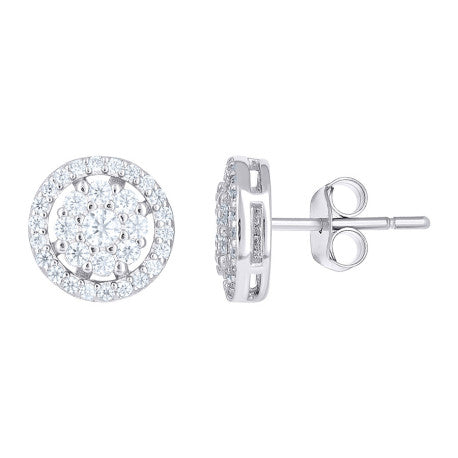 925 Sterling Silver Moissanite Earrings