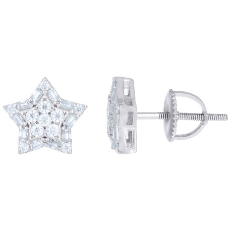 925 Sterling Silver Moissanite Earrings
