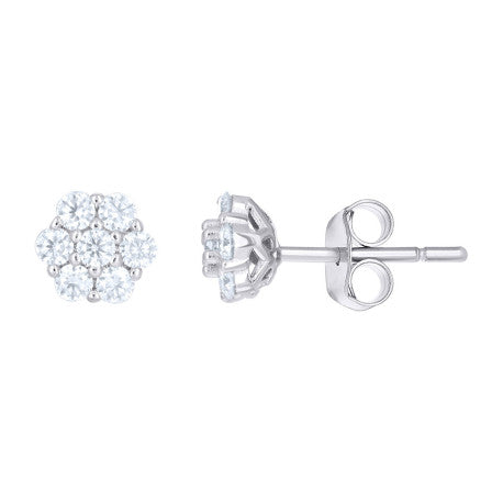 925 Sterling Silver Moissanite Earrings